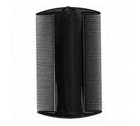 Qytskoow Double Sided Flea Comb For Cats Dogs Puppy, Fine Tooth Comb, Pet Grooming Combs Dandruff Removal Combs,Black