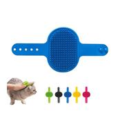 Qytskoow Grooming Strap Silicone Pad Blue Premium For Cats & Dogs,Adjustable Cat Self Groomer Brush, Multifunctional Cats Combs Massager for Climbing Frames Table Legs