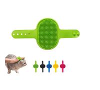 Qytskoow Grooming Strap Silicone Pad Green Premium For Cats & Dogs,Adjustable Cat Self Groomer Brush, Multifunctional Cats Combs Massager for Climbing Frames Table Legs