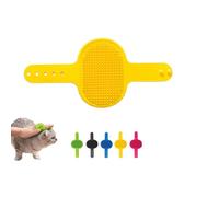 Qytskoow Grooming Strap Silicone Pad Yellow Premium For Cats & Dogs,Adjustable Cat Self Groomer Brush, Multifunctional Cats Combs Massager for Climbing Frames Table Legs