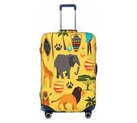 QYUHBNS Africa Elephant Print Elastic Suitcase Cover,Washable,Lightweight,Fashion(S-XL)