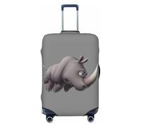 QYUHBNS Angry Rhino Print Elastic Suitcase Cover,Washable,Lightweight,Fashion(S-XL)