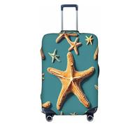 QYUHBNS Beach Starfish Print Elastic Suitcase Cover,Washable,Lightweight,Fashion(S-XL)