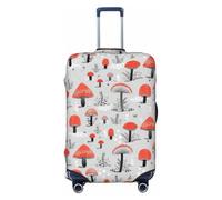 QYUHBNS Cartoon Mushrooms Print Elastic Suitcase Cover,Washable,Lightweight,Fashion(S-XL)
