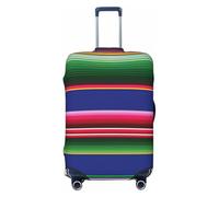 QYUHBNS Colorful Mexican Stripes Print Elastic Suitcase Cover,Washable,Lightweight,Fashion(S-XL)