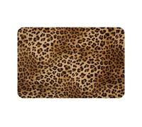 QYUHBNS Cute Leopard Print Doormat,Washable Indoor And Outdoor Welcome Mat,Front Door,Patio,Bathroom,Kitchen