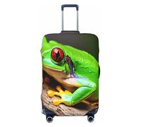 QYUHBNS Cute Red Eyes Tree Frogs Print Elastic Suitcase Cover,Washable,Lightweight,Fashion(S-XL)