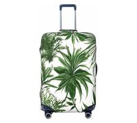 QYUHBNS Flowering Herbs and Herbaceous Plants Print Elastic Suitcase Cover,Washable,Lightweight,Fashion(S-XL)