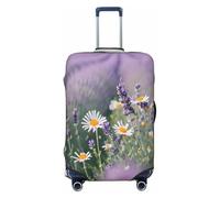 QYUHBNS Lavender and Daisies Print Elastic Suitcase Cover,Washable,Lightweight,Fashion(S-XL)