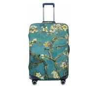 QYUHBNS Painting Almond Blossoms Print Elastic Suitcase Cover,Washable,Lightweight,Fashion(S-XL)