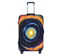QYUHBNS Space Spiral Cosmic Energy Print Elastic Suitcase Cover,Washable,Lightweight,Fashion(S-XL)