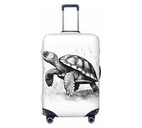 QYUHBNS Turtle Write Print Elastic Suitcase Cover,Washable,Lightweight,Fashion(S-XL)