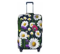 QYUHBNS Wild Flowers and Cornflowers Daisies Print Elastic Suitcase Cover,Washable,Lightweight,Fashion(S-XL)