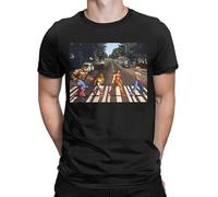 QYUIPEXE Streets of Rage T-Shirts Men Retro Axel Golden Axe Blaze Fighting Game Black XXL