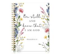 QYUVK Be Still and Know That I Am God Hardcover 160 Pages Ruled Spiral Notebook, Christian Notebook Journal, Prayer Journal Christian Gifts for Women, Bible Journal Gifts for Note Taking