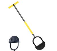 QYVFLIZ Sawtooth Edger Lawn Tool with T Handle, Half Moon Edger, Long handle edging knife for grass on walkways, driveways, yard borders