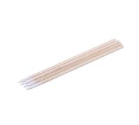 QYWT 100PCS Cotton Buds, Double Pointed Tip Cotton Swabs, Long Cotton Ear Buds for Ear Cleaning, Tattoo Permanent Supplies, Makeup Cosmetic Applicator Sticks,Wood Color