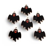 QYWXJL 10pcs Cute Pumpkin Charm Pendants for Making Necklace D.I.Y Accessories Supplies