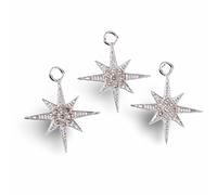 QYWXJL 10pcs Delicate Crystal Rhinestone Crown Charms for Making Necklace Pendants D.I.Y Bracelet Accessories Supplies