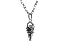 QYWXJL choker necklace gothic necklace chain Women's Cross Angels Wings Pendant Necklace Fashion Clavicle Chain Good Luck Prayer Jewelry friendship