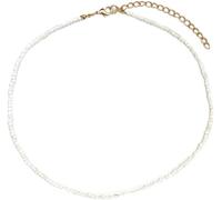 QYWXJL Crystal Necklaces For Women, Natural White Seed Bead Necklace Tiny Reiki Chakra Necklace Dainty Chain Yoga Meditation Jewelry Trendy Gift For Girl Women Men