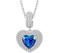 QYWXJL Heart Necklaces for Women, Birthday Gifts for Women for Women Anniversary Jewelry Gifts for Her, Eternal Love Jewelry for Women Girlfriend Wife Valentine's Day Gift, White