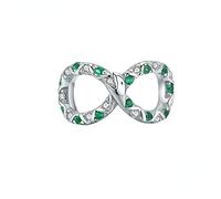 QYWXJL Infinity Shape Snake Charm Fit Silver Bracelet 925 Sterling Silver Retro Ouroboros Hollow Beads Jewelry