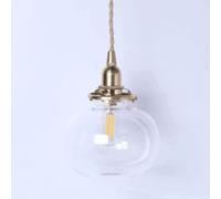 QYWXJL Japanese Minimalist Stained Glass Pendant Lamp - Brass Chandelier for Indoor Home, Porch, Balcony, Ceiling, Elegant Decor, Unique
