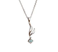QYWXJL New For Trendy 2025 New 100% Circular White Opal Necklace Fashionable Temperament High-End Feeling Necklace For Women Jewelry Fashion Accessories Creative Gift