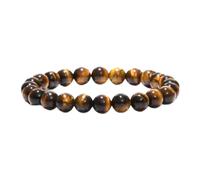QYYZTHX 4mm 8mm 10mm tiger eyes beads bracelet men charm natural stone braslet for man handmade