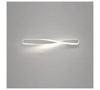 QYYZTQY 21W LED Wall Spiral Wall Lamp Contemporary Indoor Bedside Lamp Aluminum Wall Mounted Lights for Stairs Hallway Bedside Living Room Aisle, Warm Light,Gold (Color : Silver)
