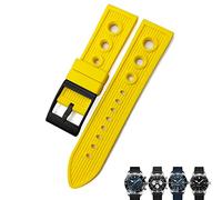 QYYZTQY 22mm 24mm Nature Rubber Watch Band Fit for Superocean Avenger Heritage Braided RubberWatch Strap Braceles