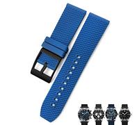 QYYZTQY 22mm 24mm Nature Rubber Watch Band Fit for Superocean Avenger Heritage Braided RubberWatch Strap Braceles