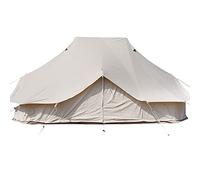 QYYZTQY 320G Cotton Cloth Waterproof Yurt Bell Family Glamping Tents, 4 Season Outdoor Camping Tent, Three Doors and Six Windows, UPF50 UV Resistant