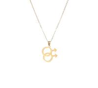 QYYZTQY 925 Sterling Silver Trans Necklace, Gay Lesbian Symbol Pendant Necklaces, Bisexual Necklace, Transgender Necklace, Her And Her Necklace Lesbian, Double Venus Necklace, Asexual Necklace