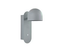 QYYZTQY 9W LED Wall Light, 3000K-6000K Stepless Dimming Smart Wall Sconces with Voice Control 350° Rotatable Bedroom Wall Lamp Lighting Fixture for Living Room Stairs Bedside,Gray (Color : Gris)