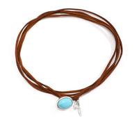 QYYZTQY Boho Turquoise Choker Layered Turquoise Pendant Western Velvet for women girls fashion Jewelry Gifts