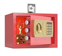QYYZTQY Box， Digital Security Safe Box，Double Safety Key Lock and Password，Own Interior Iocking Box/Gold/a