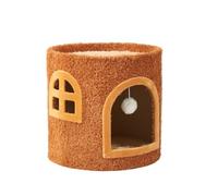 QYYZTQY Climbing Frame Sisal Bucket Nest Winter Warm and Wear-Resistant Scratching Board Cat Climber(B)