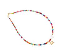 QYYZTQY Colorful Letter Heart Clavicle Choker Necklace for Women Delicate Pendant Jewelry Unique Thoughtful Present Vibrant Appearance Hand Polished Finish