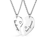 QYYZTQY Couples Best Friends for 2,BFF Pendant s Matching Relationship Anniversary Promise Birthday Gifts for Couples Lesbian Girls Women Men