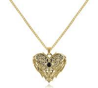 QYYZTQY Crescent America Eagle Moon Heart Ace of Spades Sun Moon Face Owl Starfish Butterfly Heart Love Pendant, Love You To The Moon and Back, Cubic Zirconia Moon and Star Pendant