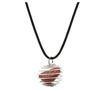 QYYZTQY Diamond Tennis Necklace Crystal Necklace Spiral Round Pendants Jewelry Bead Gemstone Stone Cage Beads Necklaces & Pendants Trendy Beaded Necklace