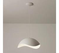 QYYZTQY Dome Pendant Light LED Dimming Ceiling Hanging Lamp White Kitchen Island Lighting Fixture Single Dining Table Lamps Nordic Suspension Lights for Cafe Bar Office Restaurant Decor