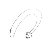 QYYZTQY Elegant Heart Dog Pattern Pendant Sterling Silver Cinerary Casket Chain for Ladies Women Necklace Party Accessory
