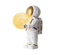 QYYZTQY End Table Lamp Kids Room Boy Astronaut Nursery Table Lamp Vintage Mid Century Moon Desk Light Colorful Planet Kids Bedside Nightstand Lamp for Girls Bedroom Children Room Entryway