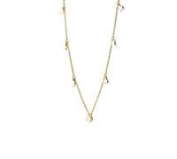 QYYZTQY Fashion 925 Sterling Silver Colorful Crystal Geometric Circle Star Pendant Fit Women Adjustable Necklace Fine Jewelry