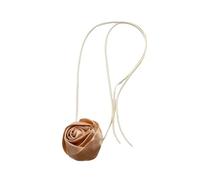 QYYZTQY Flower Choker For Women And Girls, Retro Style Handmade Rose Necklace Elegant Collar Bohemian Exaggerated Flowers Velvets Clavicle Chain Adjustable Rope Choker, Flower Choker Necklace For