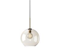 QYYZTQY Globe Pendant Light Amber Glass Hanging Lamp Shade Small Chandelier Ceiling Lights Kitchen Island Lighting Fixture Single Head Suspended Lamps Dining Table Lights
