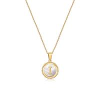 QYYZTQY Gold Initial s for Women Real Gold Plated Dainty Initial Alhpabets from A-Z Link Chain for Womens Ladies Girls Gift for Wife Mom Sister Friend